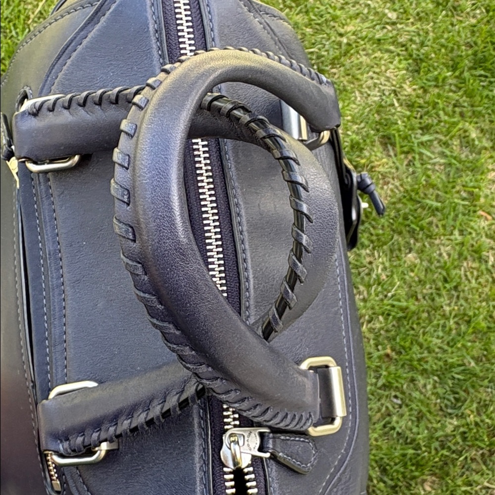 Coach Ace Satchel Navy Glovetanned Leather - Picture 2 of 13